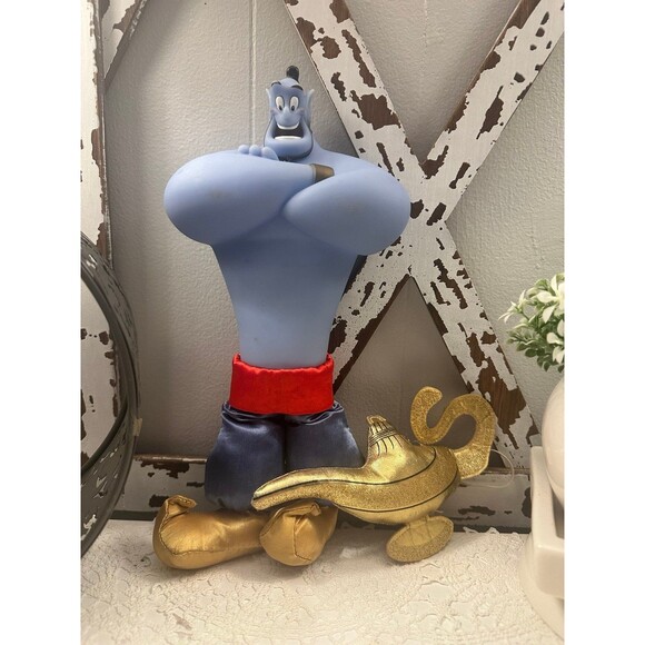 Disney's Alladin Vintage Genie Doll With Lamp - Picture 1 of 9